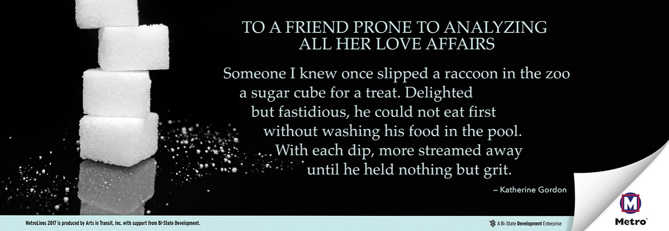 &quot;To a Friend Prone to Analyzing All Her Love Affairs&quot; by Katherine Gordon
